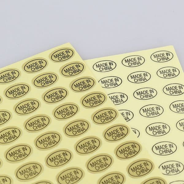 high quality stock free shipping 9*13mm 15sheets/bag transparent clear gold MADE IN CHINA self adhesive sticker paper label