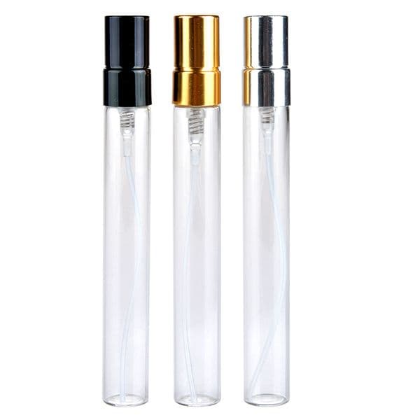 wholesale 2ML 3ML 5ml 10ML Spray Transparent Glass Perfume Bottle Travel Bottles Portable Empty Sample Packaging Cosmetic Containers With Aluminum Sprayer