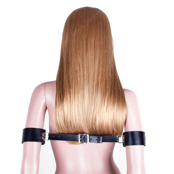 Soft PU Leather Adjustable Arm Bondage Binder Locking Hand Cuffs Adult Games Fetish Bondage Restraints Sex Game Bdsm Sex Toys
