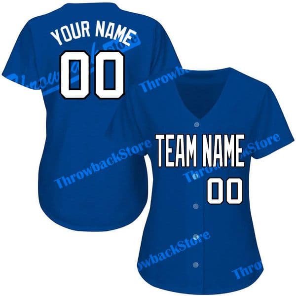 Custom Baseball Jerseys Cheap Embroidery Blue Any Name Any Number Jersey High Quality Products Directly Free Ship