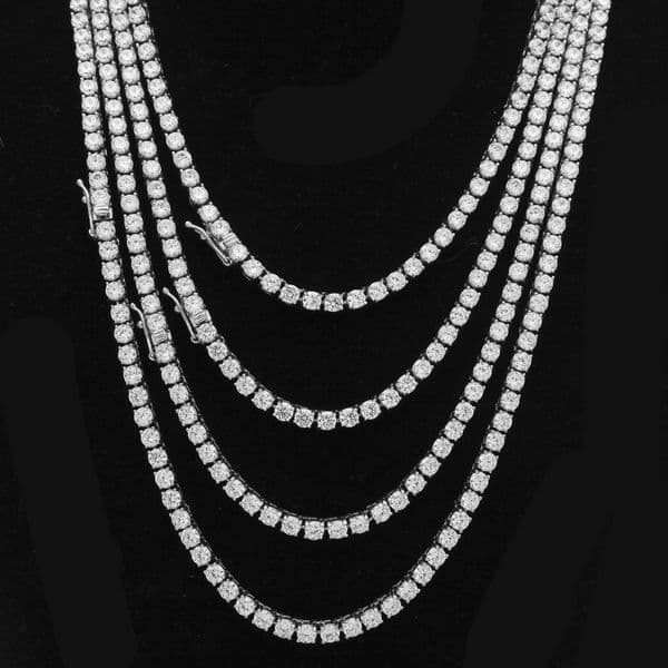 Like Diamond Men Hip Hop Iced Out Tennis Chain 4MM Necklace Bracelet Luxury Stainless Steel Silver Gold Color Men Cuban Link Jewelry 2020
