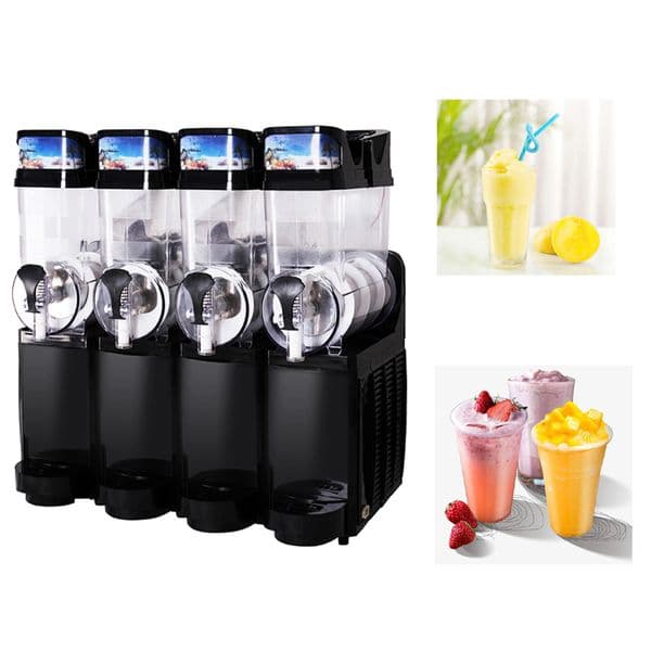 2020 most popular fully automatic commercial snow slush machine 4-cylinder large capacity smoothie snow melting machine