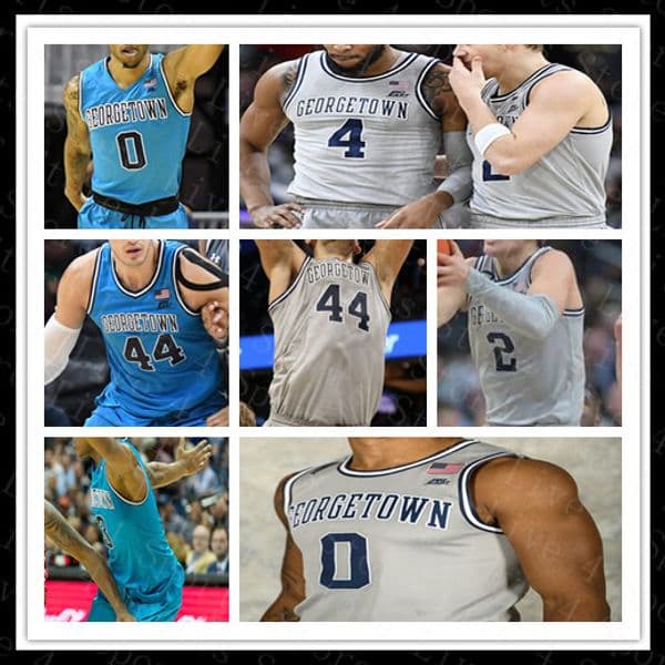 College 2021 New Men Georgetown Basketball Jersey OMER YURTSEVEN MAC MCCLUNG JAGAN MOSELY Ewing Iverson Mourning QUDUS WAHAB ALLEN Custom