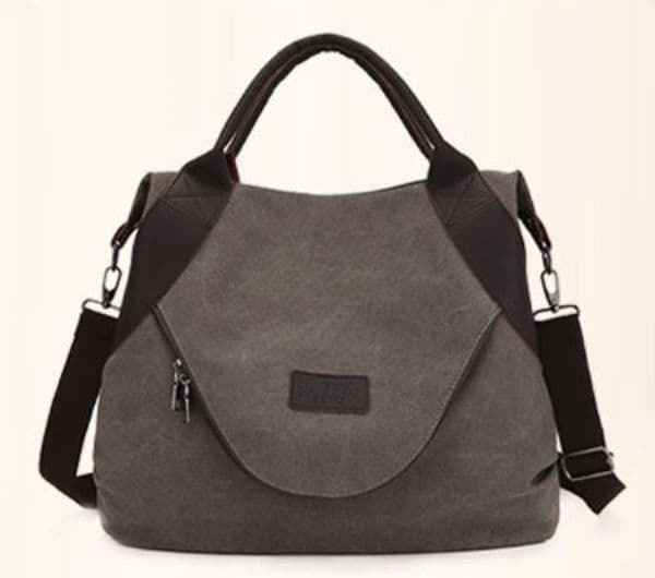 Designer-and American trend new canvas women bag shoulder bag fashion retro ladies handbag simple oblique wild student bag