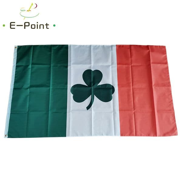Irish Shamrock Flag 3*5ft (90cm*150cm) Polyester flag Banner decoration flying home & garden flag Festive gifts