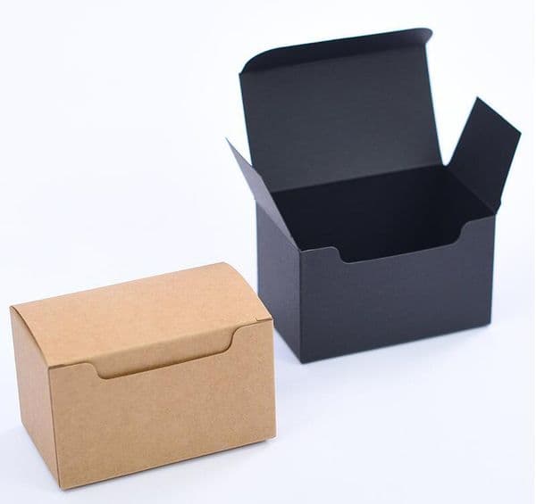 20pcs 10*6*6cm Black Kraft Paper Gift Package Carboard Boxes Craft Gift Handmade Soap Packaging Box Kraft Paper Storage Box