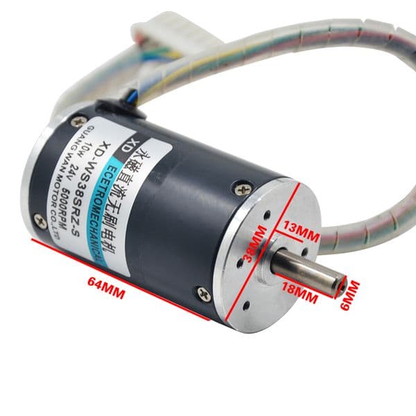 Permanent Magnet Direct Brushless Electric Machinery Speed Regulating Motor High Speed Small Motor
