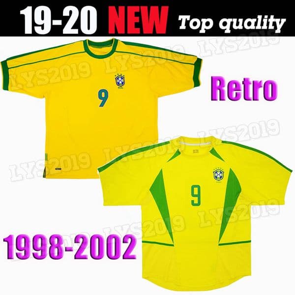 1994 1998 2002 Brazil home jersey 93 94 98 02 Brasil retro classic shirts Carlos Romario Ronaldo Ronaldinho Jersey camisa de futebol