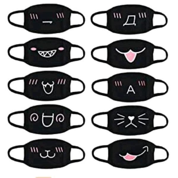 2020 Party Anime Bear Mask Adult Kids Fun Fancy Dress Face Mouth Muffle Mask Reusable Dust Warm Windproof Cotton Face Mouth Mask boom2016