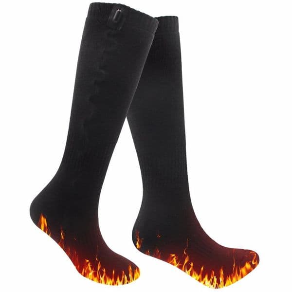 5V USB Powered Heating Socks. Free Size Thermal Warm Electric Heated Socks Women for Cold Winter Feet Socks