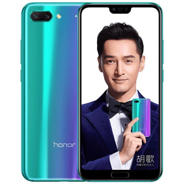 Original Huawei Honor 10 4G LTE Cell Phone 6GB RAM 64GB 128GB ROM Kirin 970 Octa Core Android 5.84" Full Screen 24.0MP Face ID Mobile Phone