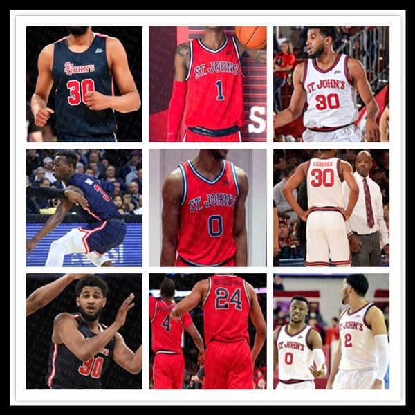 Ncaa 2021 St. John's Red Storm University Jersey Basketball Chris Mullin Ron Artest Marcellus Earlington LJ Figueroa Rasheem Dunn Heron 4XL