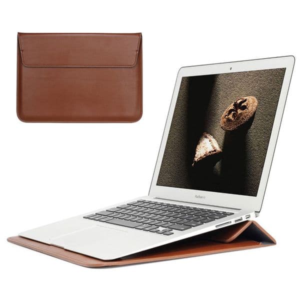 PU Leather Sleeve Protector Bag Pro Retina 12 15 Laptop Case For book new Air 13 A1932 Stand Cover