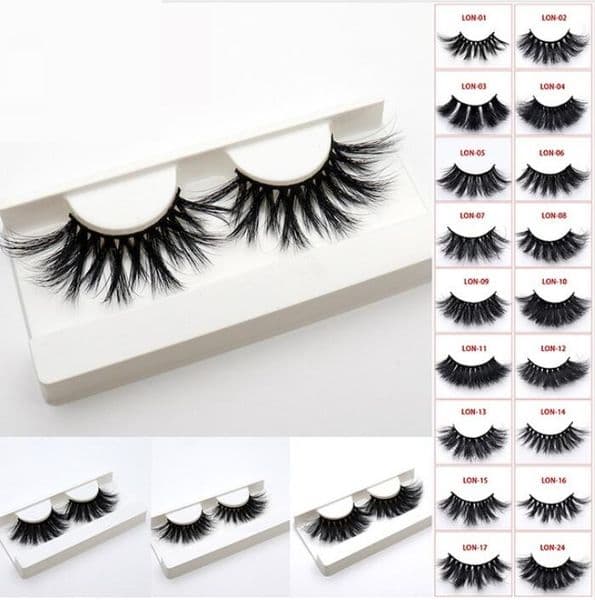 Luxury 44 Styles 5D Mink Hair maquillaje 25Mm False Eyelashes Thick Long Messy Cross Lashes Extension Eye Makeup Tools Free Shipping