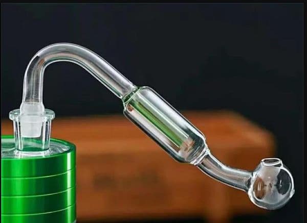 Double filter glass slide Glass bongs Oil Burner Glass Water Pipe Oil Rigs Smoking Rigs