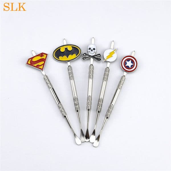 Hot Sale Cartoon Design Stainless DAB Tool Dabber Custom Logo Metal DAB Stick Wax Carving Tool Wholesale price