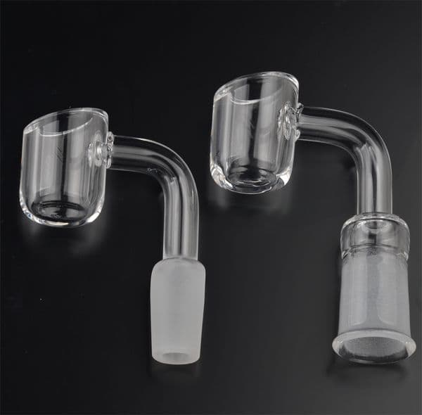 4mm thick club banger quartz domeless nail 10mm 14mm 18mm male&female. 45/90 degree quartz banger nail for 14mm glass rig