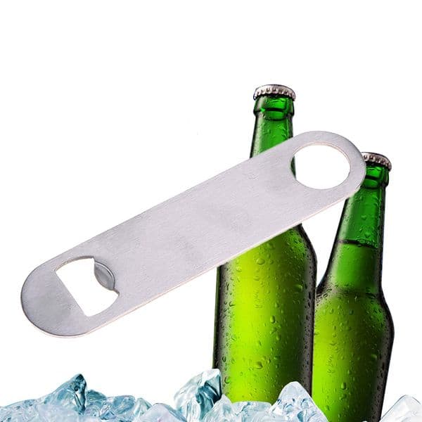 Large Flat Stainless Steel Beer Bottle Cap Bar Blade Opener Tool Business Card Beer Openers multi-function bottle opener