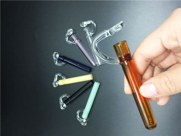 Glass Oil Burner Pipes CONCENTRATE TASTER Oil Wax Smoking Pipe Glass Taster for Glass Oil Bongs Hand smoking Pipe