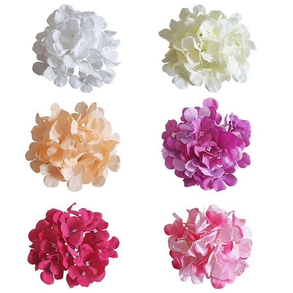 Hydrangea Head 50 Pieces 6 Stems With Hydrangea Decorate For Flower Wall Fake Flowers Diy Home Decor B2