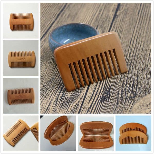 Delicate Wood Custom Your Design Beard Customized Combs Laser Engraved Wooden Hair Comb For Women Men Grooming B2