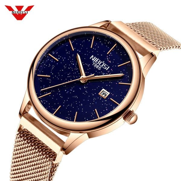NIBOSI Women Watches Magnetic Starry Sky Female Clock Quartz Wristwatch Fashion Ladies Wrist Watch reloj mujer relogio feminino V191217