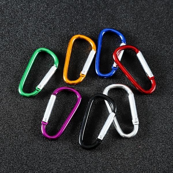In Stock! Aluminum Alloy Carabiner Type D Buckle Outdoor Climbing Safety Insurance Buckle Spring Hook Luggage Backpack Hook Free Shipping