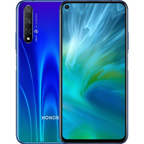 Original Huawei Honor 20S 20 S 4G LTE Cell Phone 8GB RAM 128GB ROM Kirin 810 Octa Core Android 6.26" Full Screen 48MP 3750mAh Fingerprint ID Smart Mobile Phone