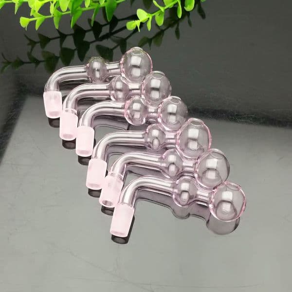 Glass Oil Burner Pipes hookah Glass Smoking bongs Smoke Pipes Hot selling pink double bubble glass stove