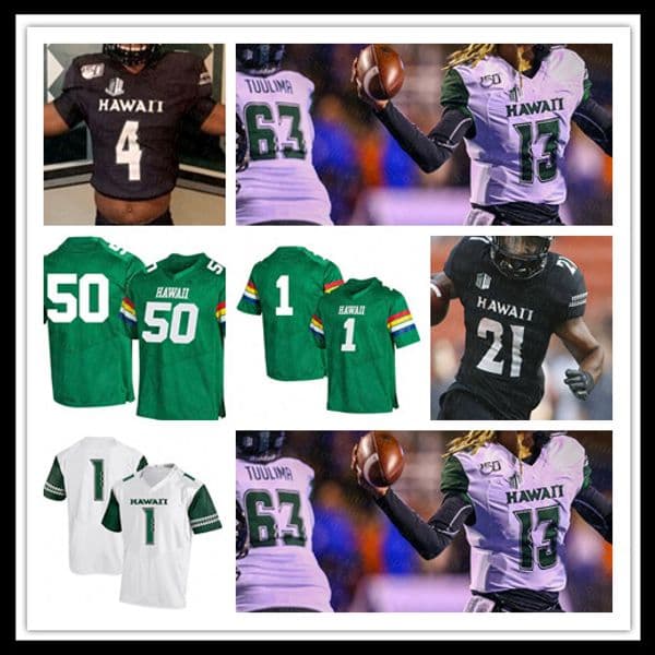 2021 College Football Hawaii Rainbow Jerseys COLE MCDONALD ALAKA'I MASHIMA Penei Pavihi LINCOLN VICTOR CEDRIC BYRD II PRITCHARD HICKS Custom