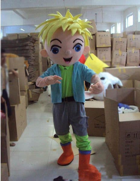 2019 factory hot Mascot Costume Adult Character Costume mascot As fashion freeshipping Yellow hair boy