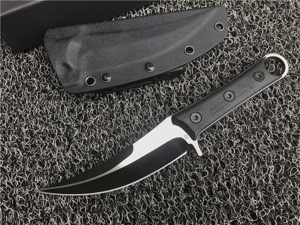 Special Offer SBK Fixed Blade Knife D2 Titanium Finish Blade CNC Black G10 Handle Karambit Claw Knives knife Machete Outdoor Tactical Gear