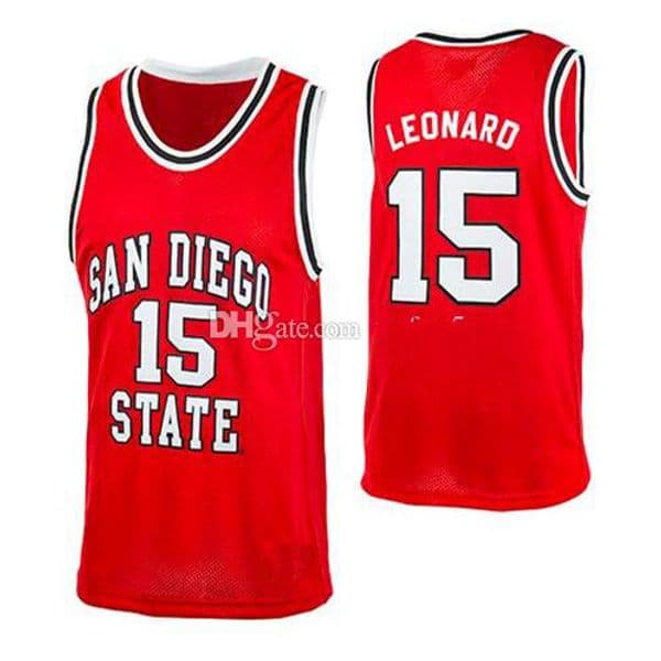 Kawhi Leonard #15 Red Black Retro Basketball Jersey Men's Stitched Custom Any Number Name Jerseys