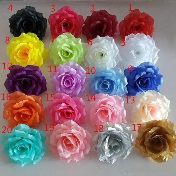 100Pcs 10Cm Ivory Artificial Flowers Silk Head Diy Decor Vine Flower Wall Wedding Party Decoration Gold Rose Head B2