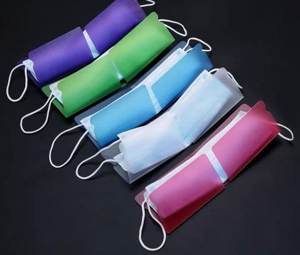 New Arrival Folding Face Mask Holder Mask Box for Disposable Masks Friendly Environmental PP Material SN4346