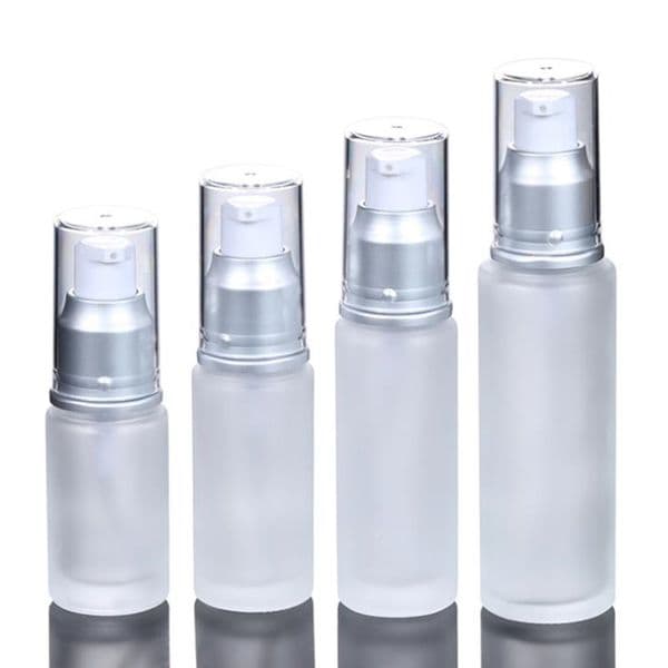 20ml 30ml 50ml frosted glass bottle,cosmetic packaging,lotion spray bottles,press pump glass bottles Fast Shipping F1876