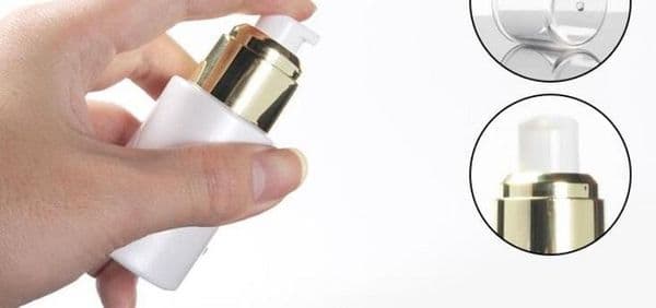 Wholesale Empty 30/50G Jar 20/30/100Ml White Glass Pump Lotion/Spray Bottle Gold Collear Lids B2