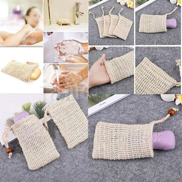 Exfoliating Soap bags mesh net Bathroom bath brush Cleaning Tools Handbag cleaning storage bag bathroom accessories DC632