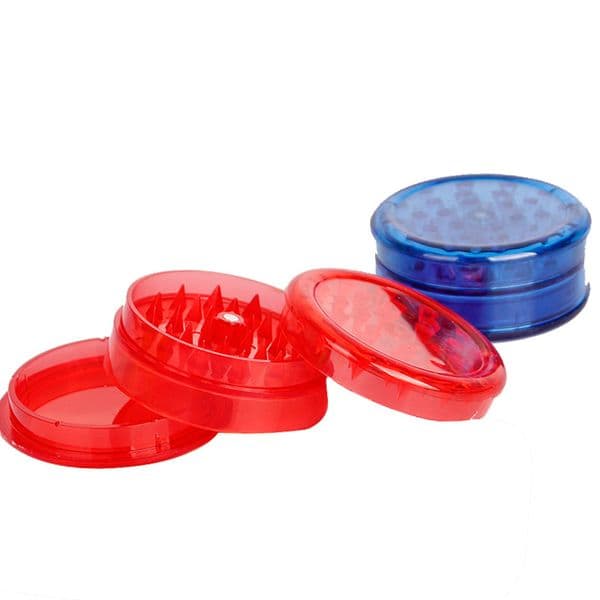 60mm Round Plastic Tobacco Smoking Herb Grinders 3 Layer Tobaccos Grinder Cigarette Crusher Fit Dry Herbs Color Random Send Krautermuhlen Zum Tabakrauchen