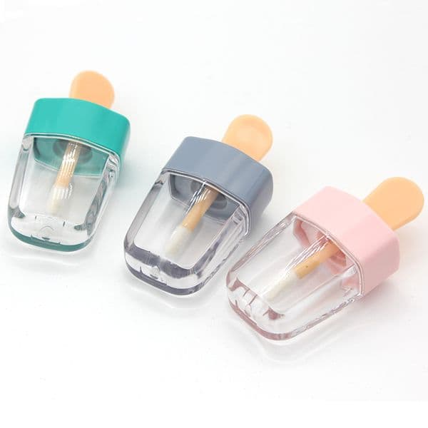 Wholesale 6Ml DIY Empty Lip Gloss Bottle Container Make Up Tool Cosmetic Ice Cream Clear Lips Balm Tube B2