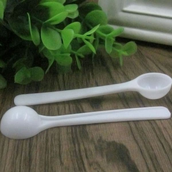 1g Professional Plastic 1 Gram Scoops/Spoons For Food/Milk/Washing Powder White Clear Measuring Spoons QW9573