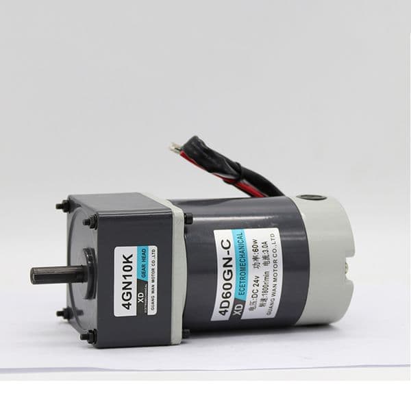 DC reduction motor 60W large torque micro motor gear slow speed regulation pony