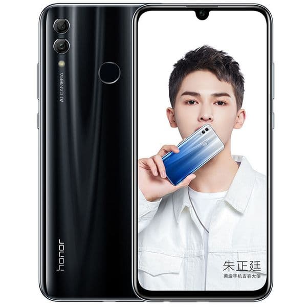 Original Huawei Honor 10 Lite 4G LTE Cell Phone 4GB RAM 64GB ROM Kirin 710 Octa Core Android 6.21" Full Screen 24MP 3400mAh Fingerprint ID Smart Mobile Phone