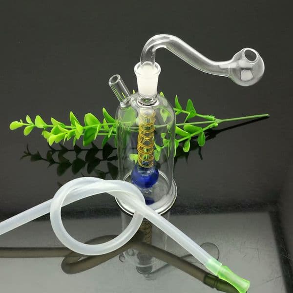 Smoking pipes Accessories Smoking hookah bongs water bottle bowl New Mini Portable Glass Water Bottle with Threaded Thread