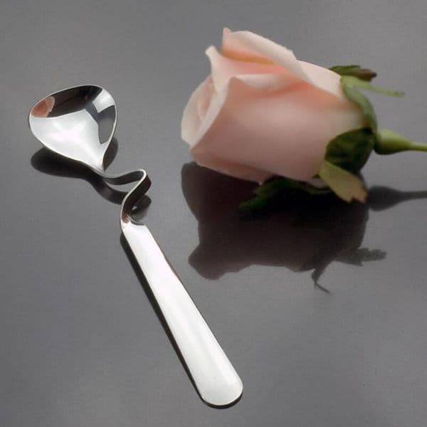 300pcs NEW Tea Coffee Honey Drink Adorable Stainless Steel Curved Twisted Handle Spoon U handled V Handle Jam Spoons LX4281