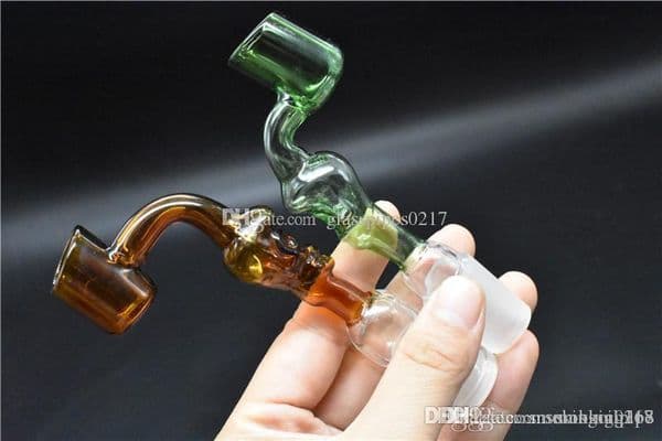 thick club glass banger domeless glass nail skull head 14mm 18mm male female Glass Banger Nails tobacco smoking dry herb oil burner