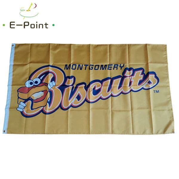 MiLB Montgomery Biscuits Flag 3*5ft (90cm*150cm) Polyester Banner decoration flying home & garden Festive gifts
