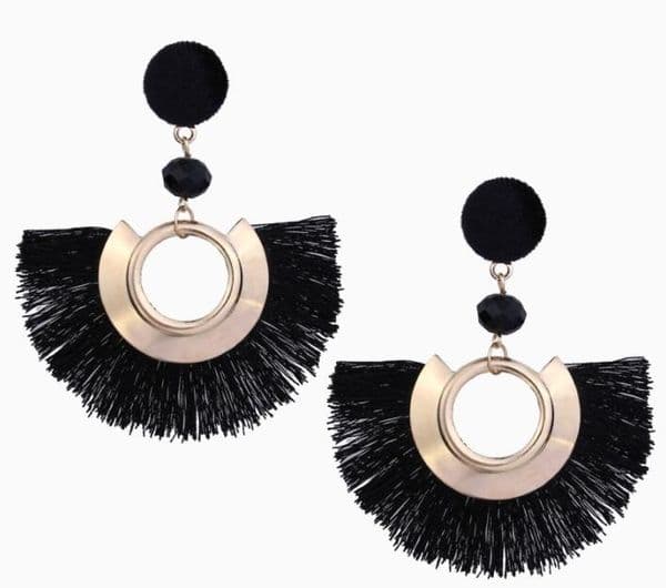 AY Bohemian Big Tassel Drop Earrings For Women Lady Female Fringe Handmade Brincos Statement Fashion Woman Earrings 2019 Jewelry GB