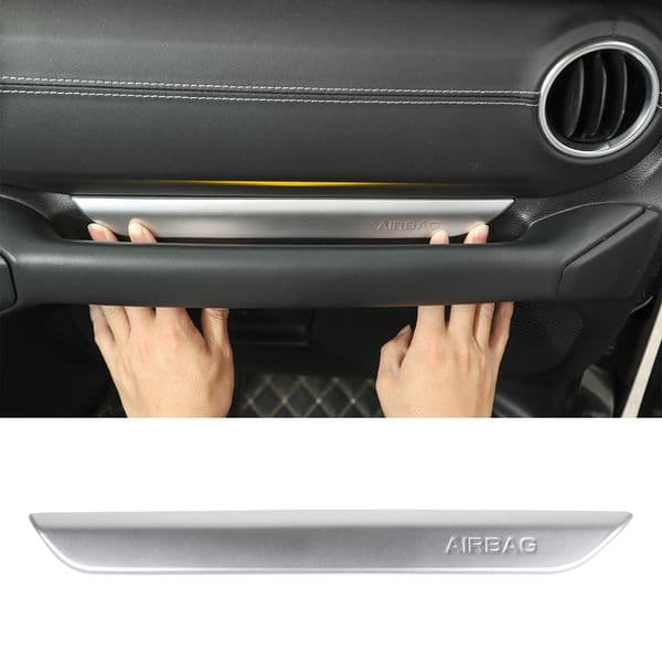 Co-pilot Handle Trim Strip Decoration Silver For Jeep Wrangler JL 2018 Factory Outlet High Quatlity Auto Internal Accessories