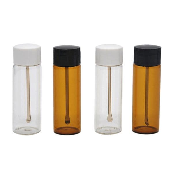 Newest Colorful Snuff Bottle Box Pill Storage Powder Glass Store Spoon Portable Multiple Uses High Quality Innovative Design
